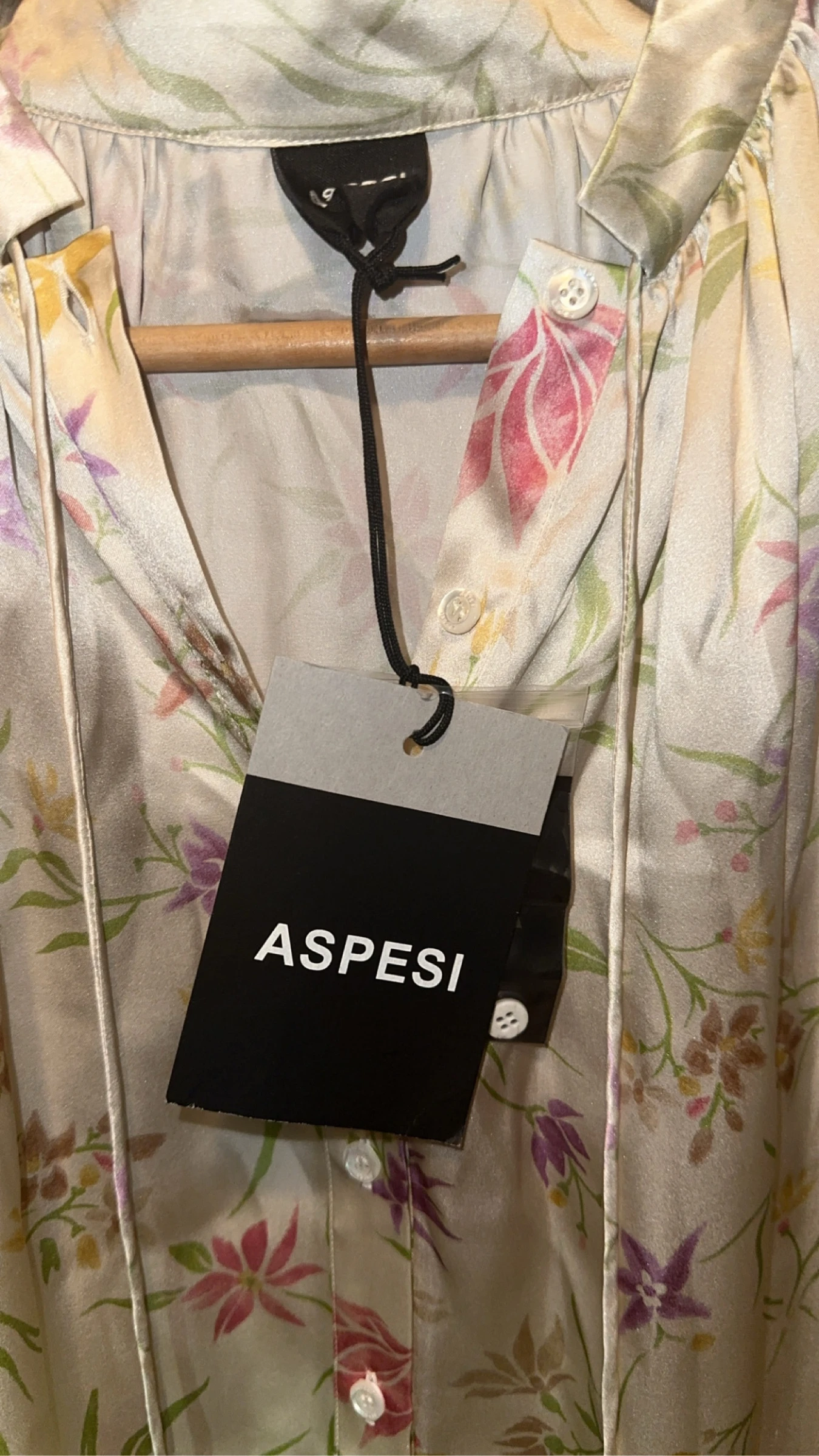 Chemise ASPESI 100 % soie - Neuve avec étiquette - Made in Italy - XS – photo 4
